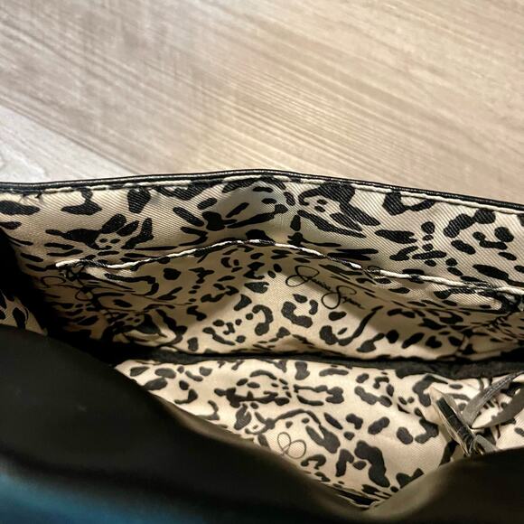 Jessica Simpson Elegant Quilted Black Shoulder Bag with Gold Chain Strap NWT - Picture 15 of 16